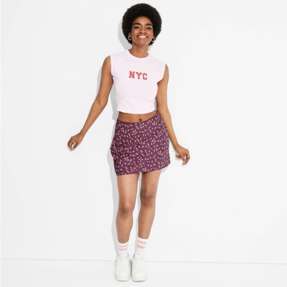 Women's Chiffon A-Line Mini Skirt - Wild
Fable™ Mahogany Floral